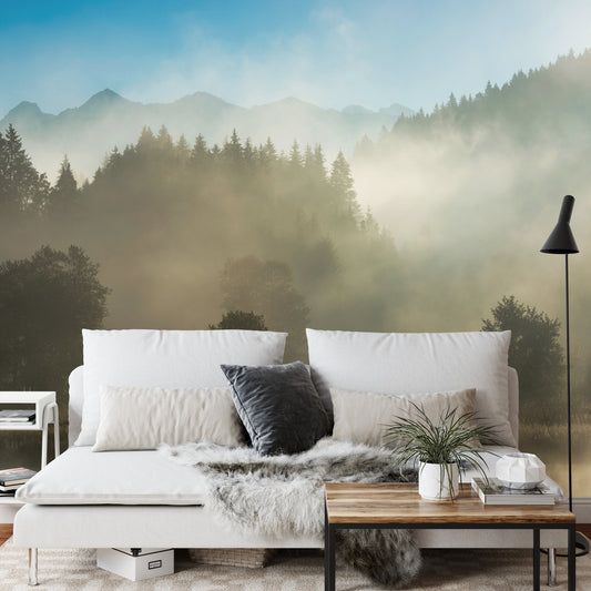 Fototapete Wald Im Nebel