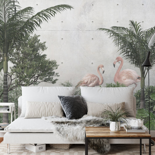 Fototapete Tropical Trees And Leaves For Digital Printing Wallpaper, Custom Design Wallpaper - 3D