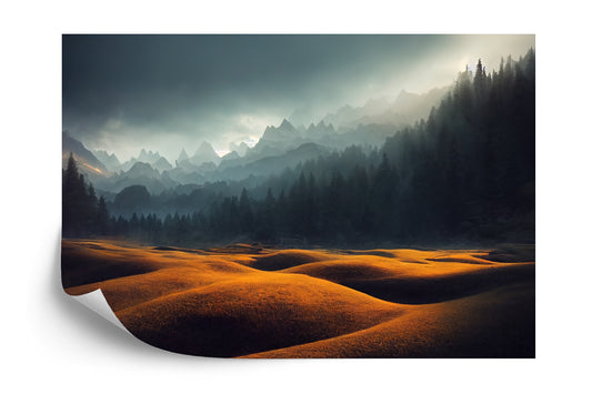 Fototapete Atemberaubende Naturberglandschaft, 3D