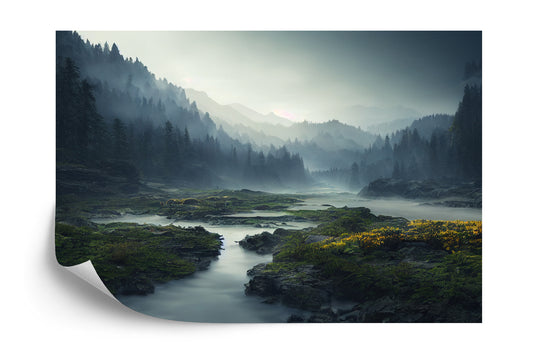 Fototapete Atemberaubende Landschaft Mit 4K-Hintergrund