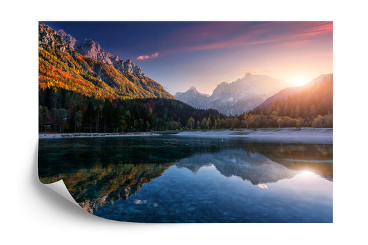 Fototapete Unglaubliche Naturlandschaft, Atemberaubender Jasna-See Mit Spiegelbild