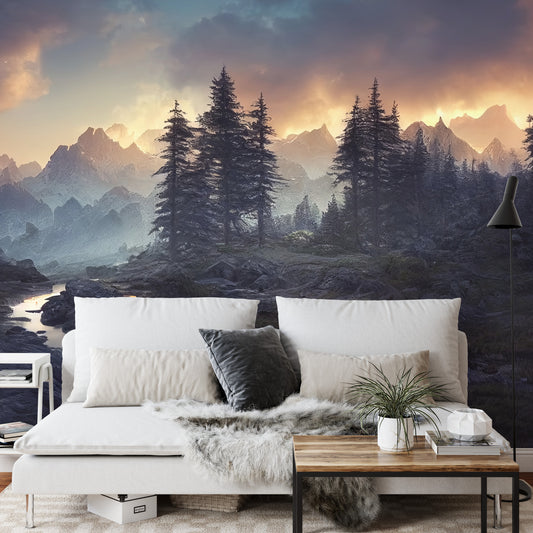 Fototapete Breathtaking Nature Mountain Landscape, 3D