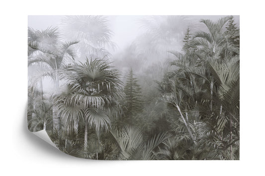 Fototapete Tropical Trees And Leaves For Digital Printing Wallpaper, Custom Design Wallpaper - 3D