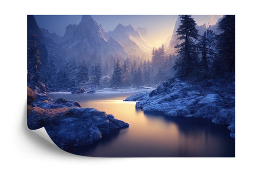 Fototapete Atemberaubende Naturberglandschaft, 3D