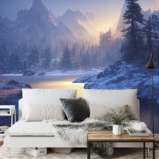 Fototapete Atemberaubende Naturberglandschaft, 3D