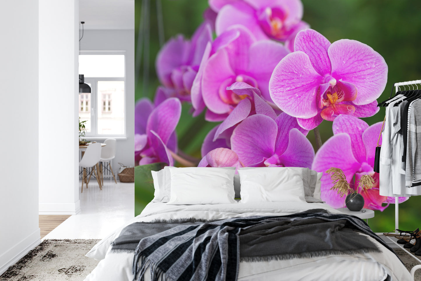 Fototapete Orchideenblüten 3D