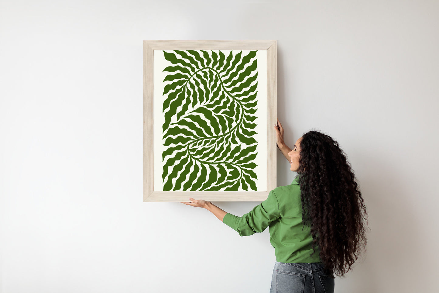 Poster Minimalistische Abstraktion Der Botanischen Komposition