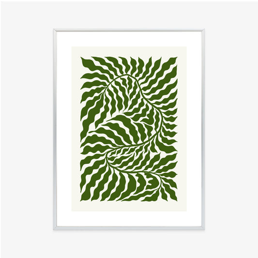 Poster Minimalistische Abstraktion Der Botanischen Komposition
