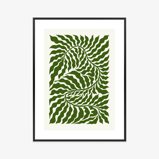 Poster Minimalistische Abstraktion Der Botanischen Komposition