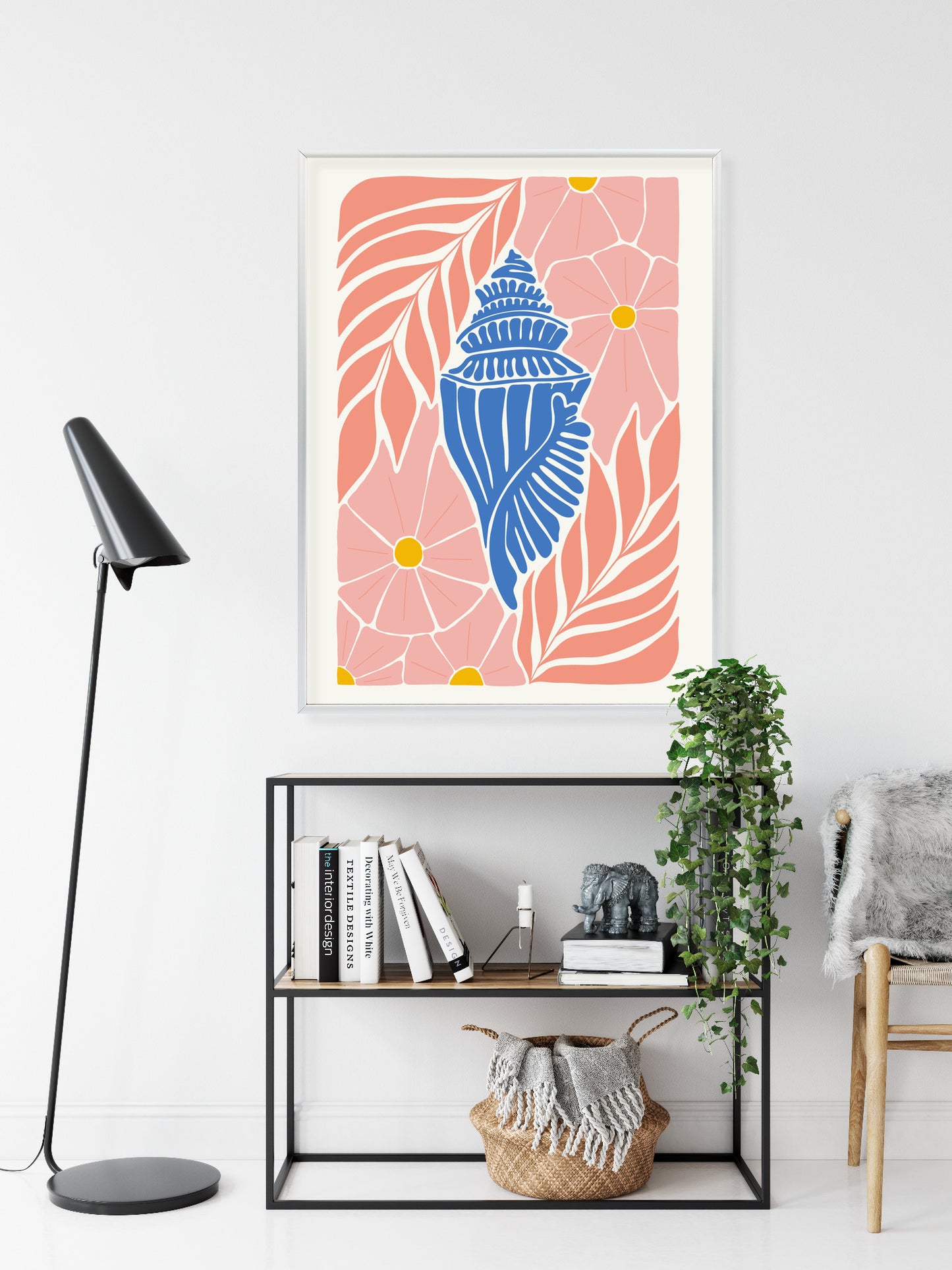 Poster Abstrakte Minimalistische Pflanzen Im Matisse-Stil