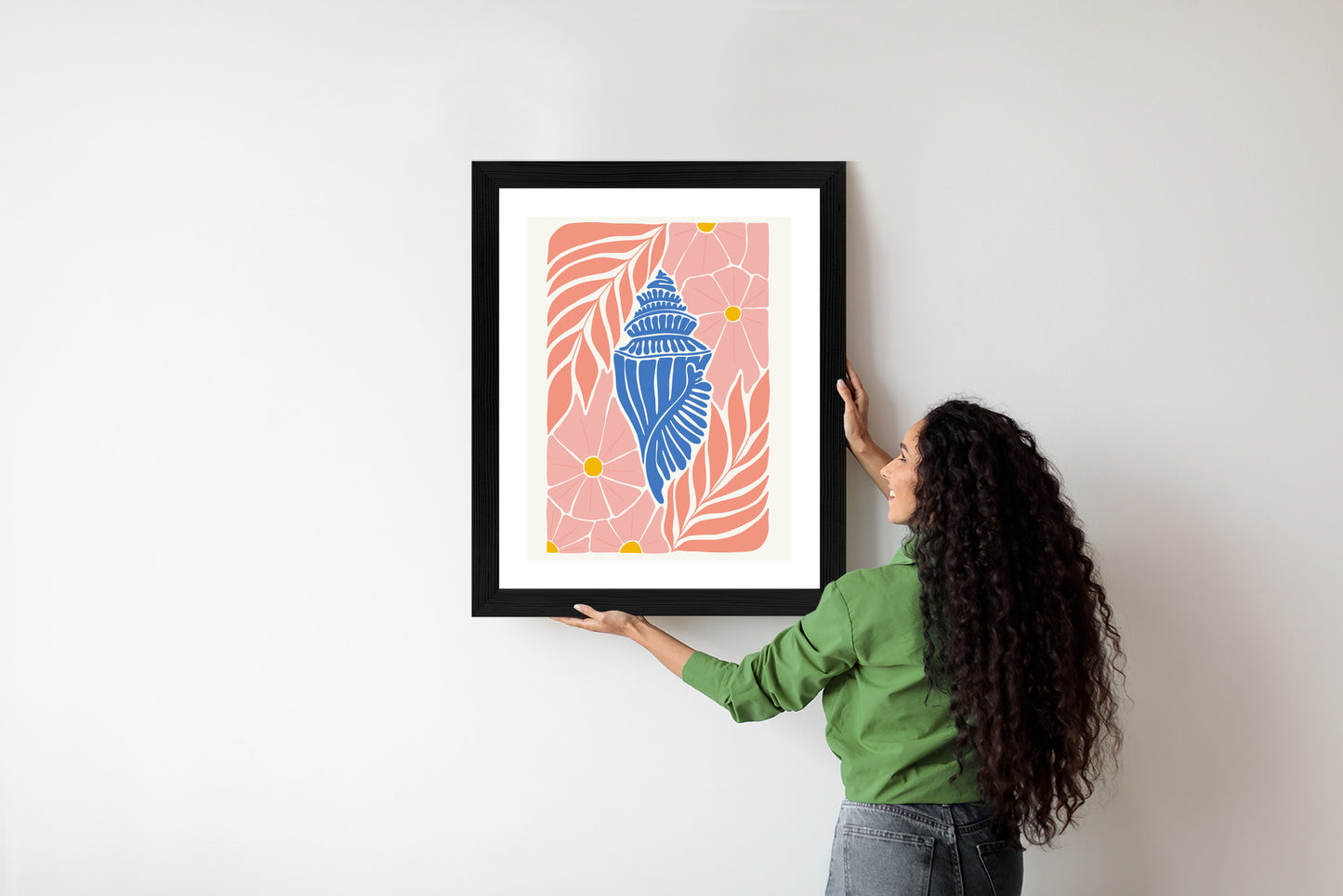 Poster Abstrakte Minimalistische Pflanzen Im Matisse-Stil