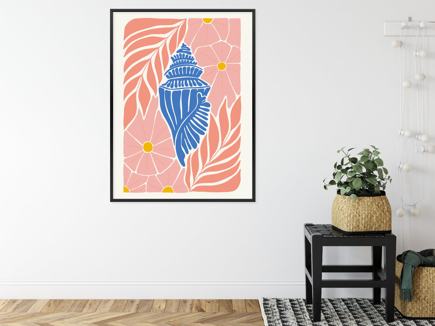 Poster Abstrakte Minimalistische Pflanzen Im Matisse-Stil