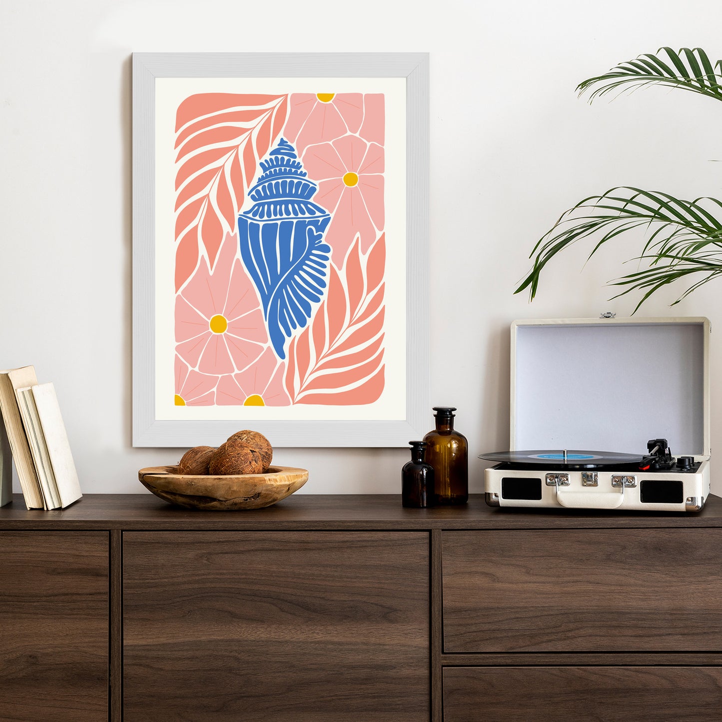 Poster Abstrakte Minimalistische Pflanzen Im Matisse-Stil