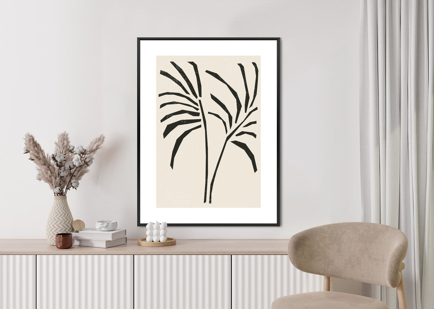 Poster Blätter Im Matisse-Stil