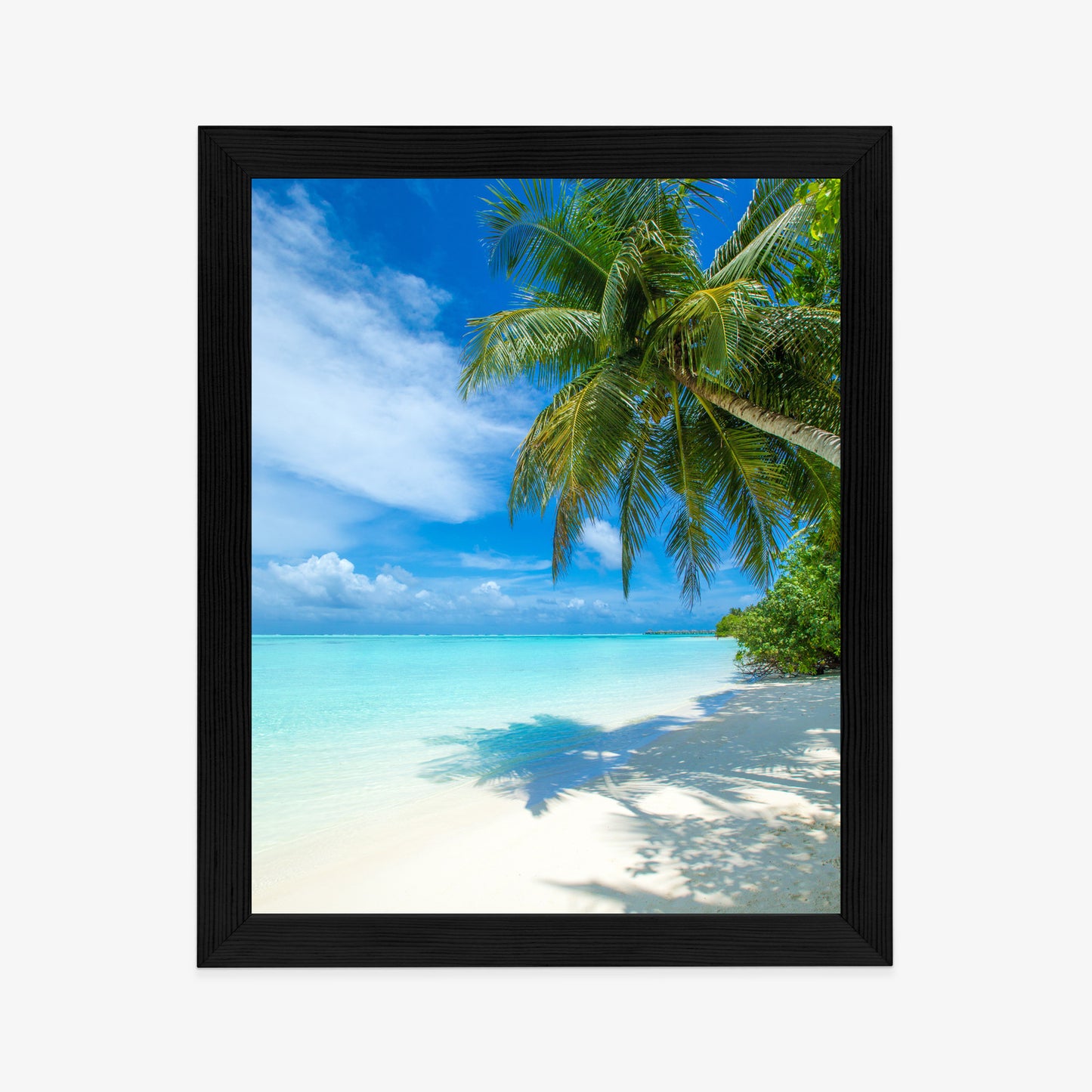 Poster Tropische Malediveninsel Mit Weißem Sandstrand Und Meer