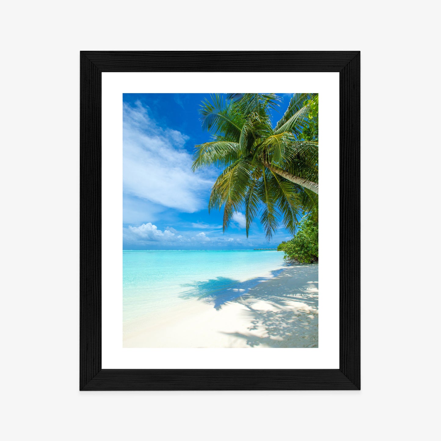 Poster Tropische Malediveninsel Mit Weißem Sandstrand Und Meer