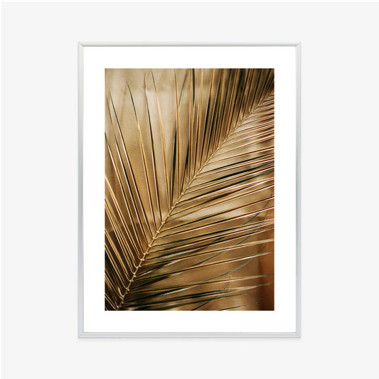 Poster Goldene Palmblätter