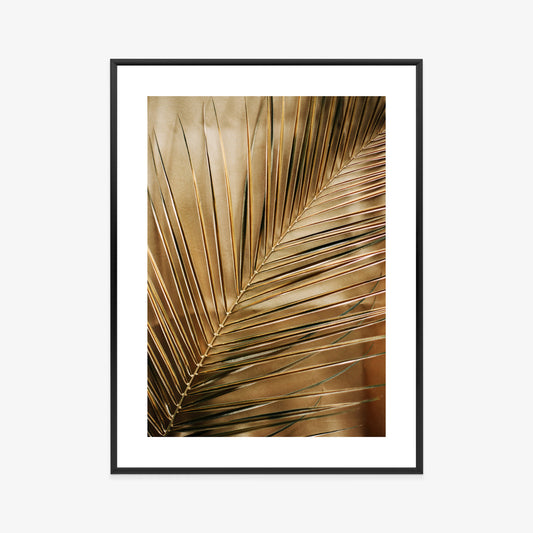 Poster Goldene Palmblätter