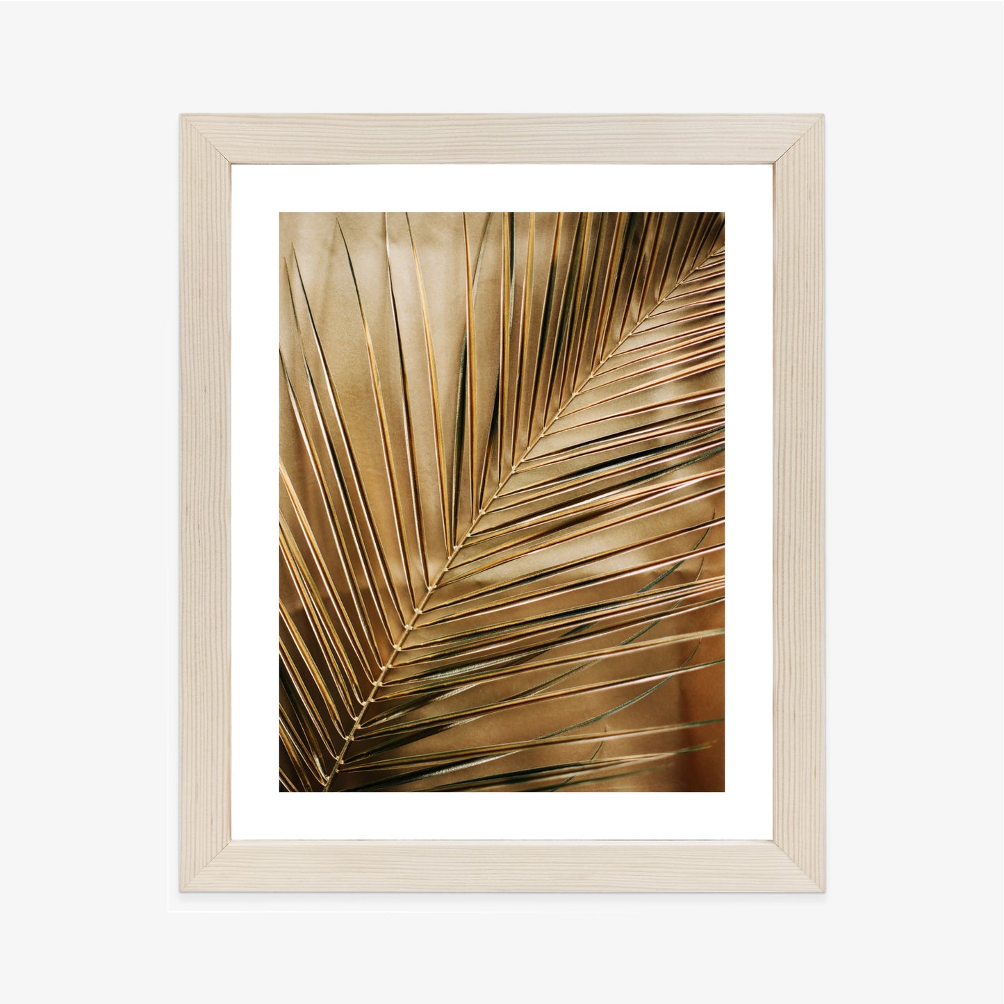 Poster Goldene Palmblätter