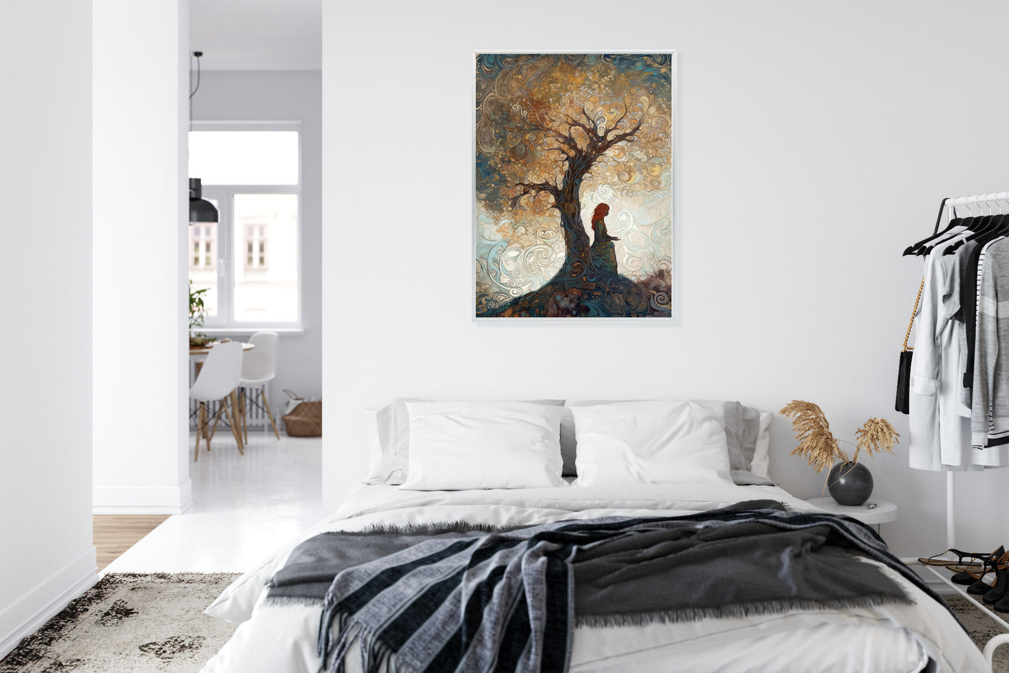 Poster Frau Und Der Baum Des Lebens