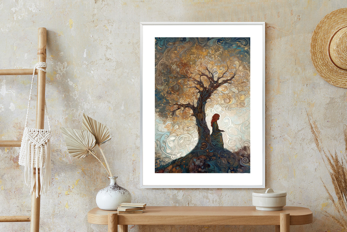 Poster Frau Und Der Baum Des Lebens