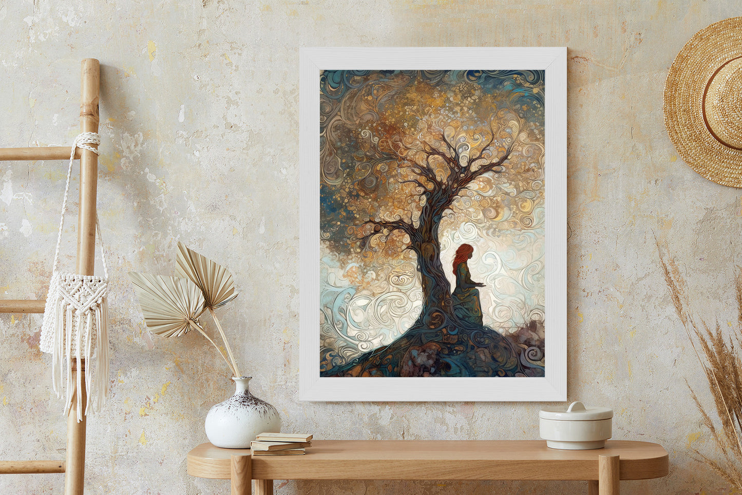 Poster Frau Und Der Baum Des Lebens