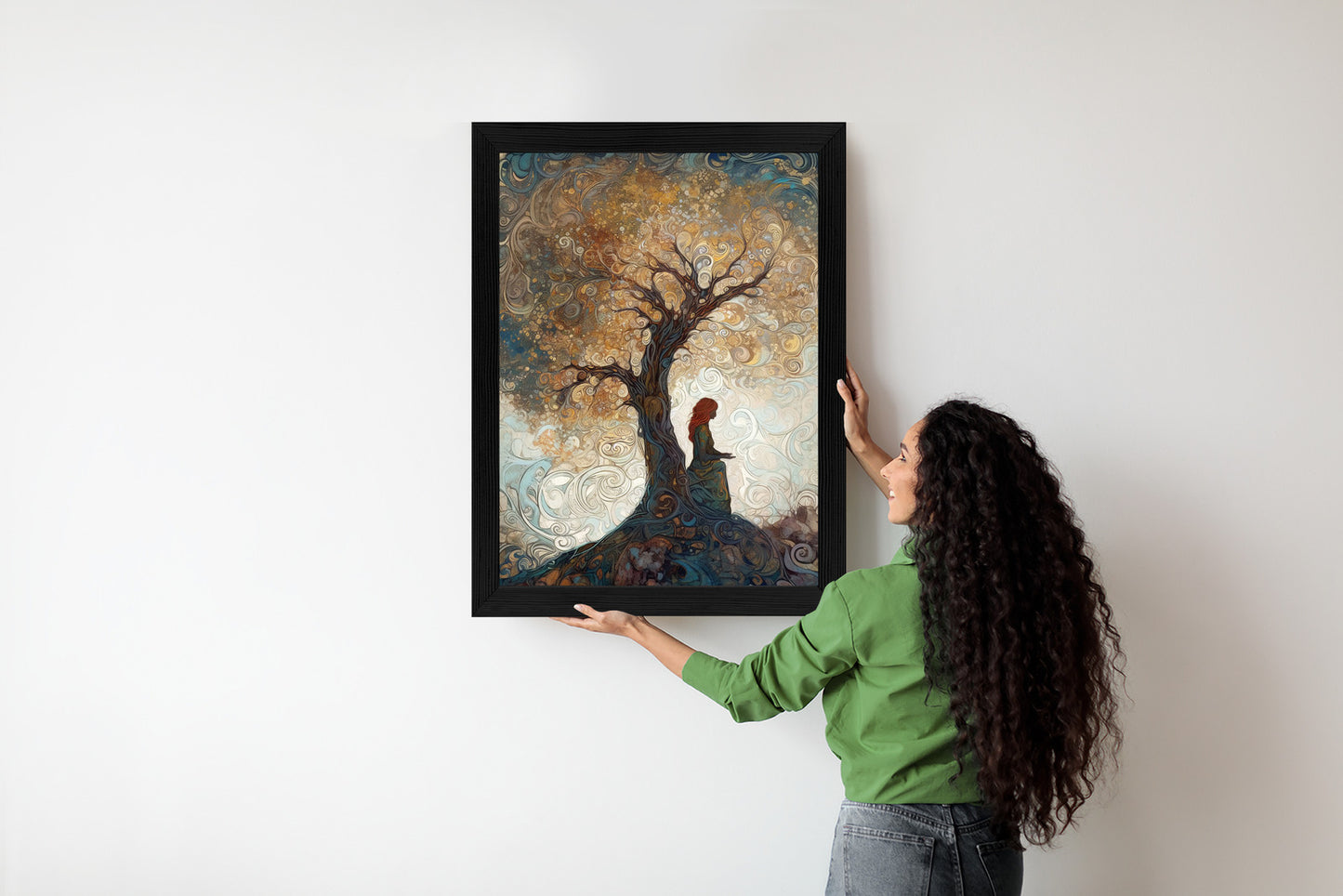 Poster Frau Und Der Baum Des Lebens