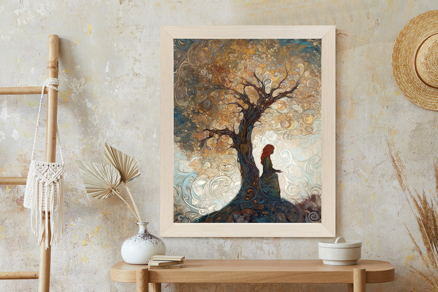 Poster Frau Und Der Baum Des Lebens