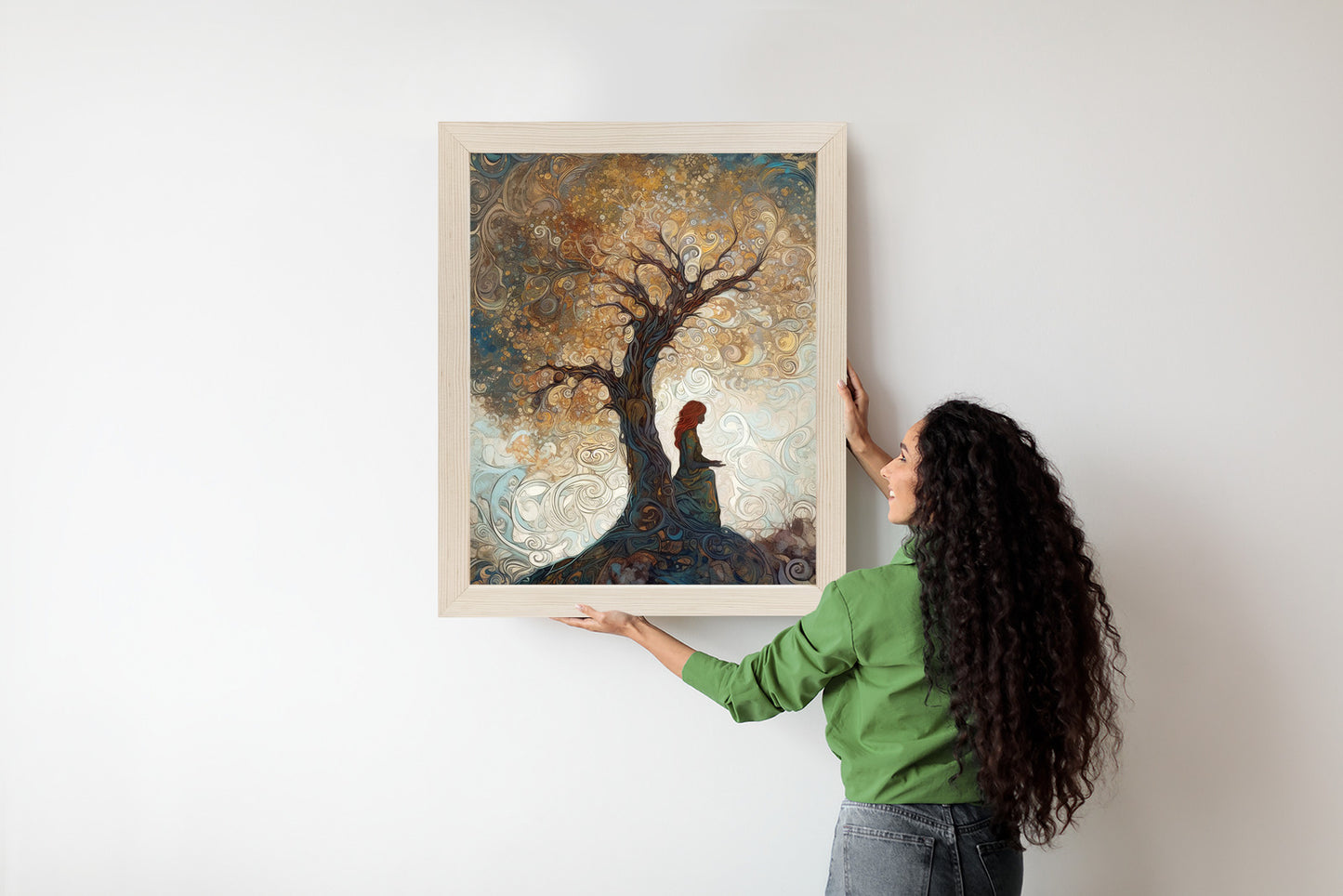 Poster Frau Und Der Baum Des Lebens