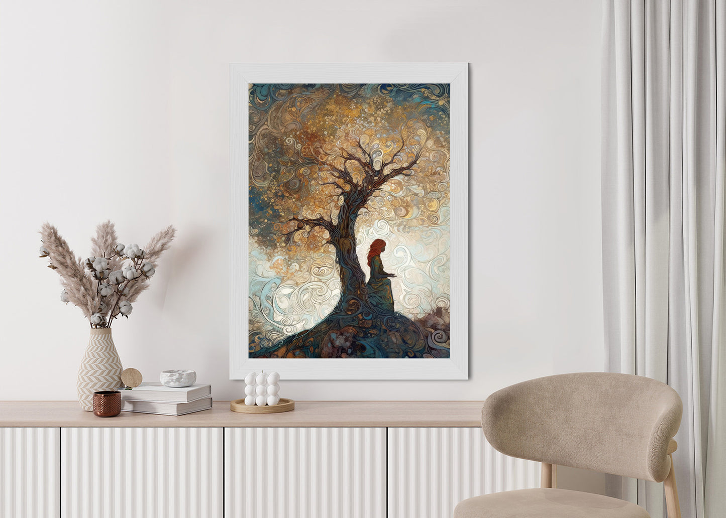 Poster Frau Und Der Baum Des Lebens