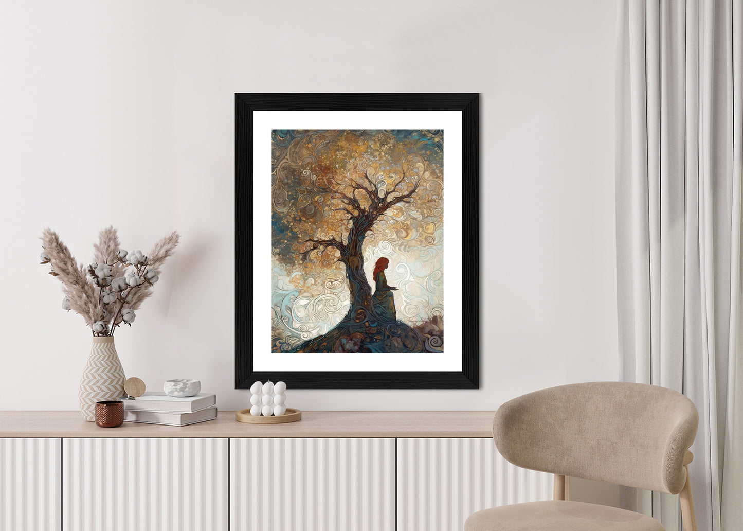 Poster Frau Und Der Baum Des Lebens