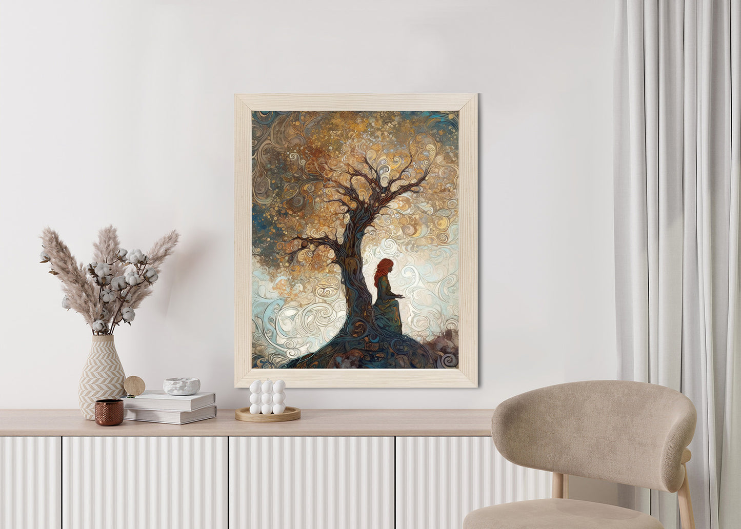 Poster Frau Und Der Baum Des Lebens