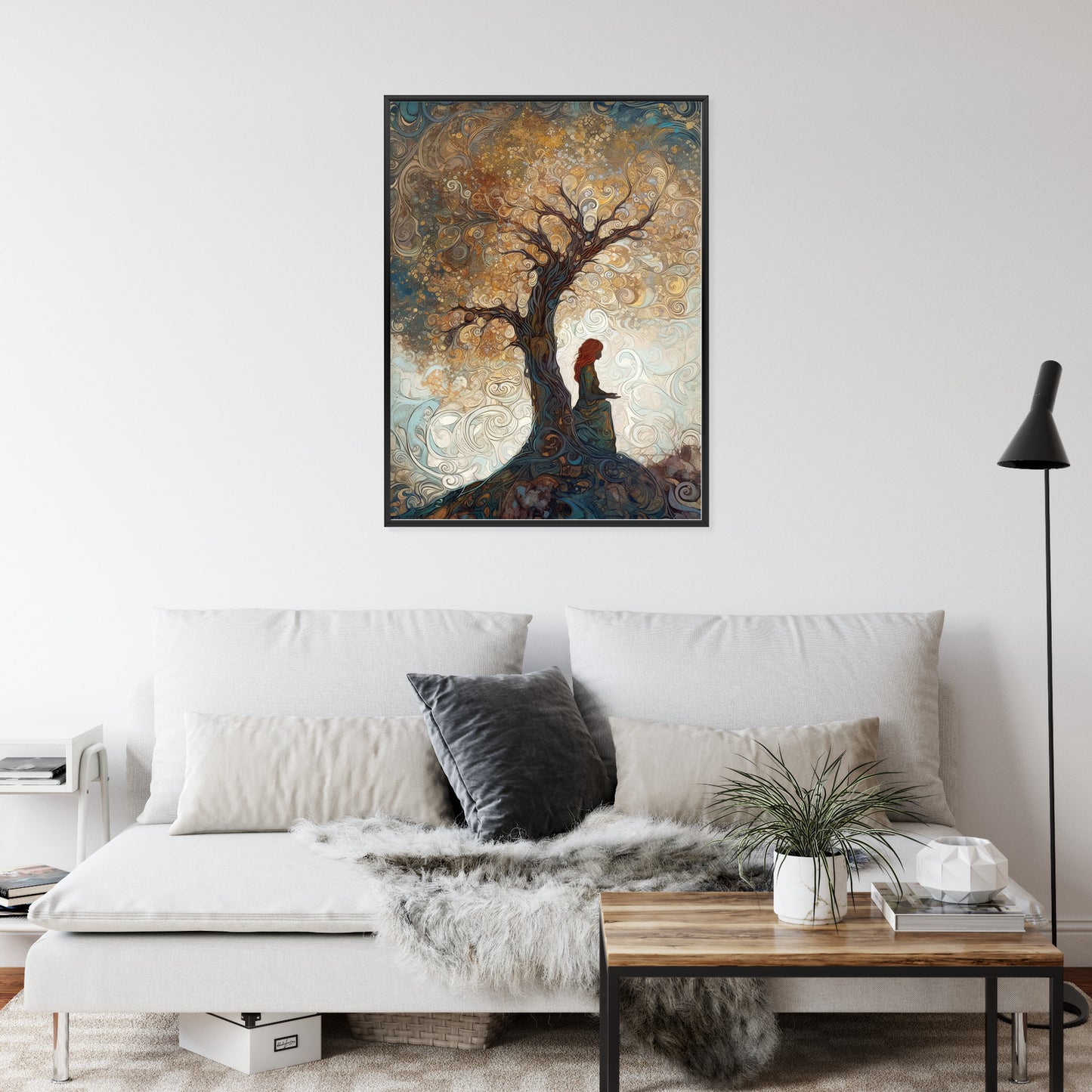 Poster Frau Und Der Baum Des Lebens