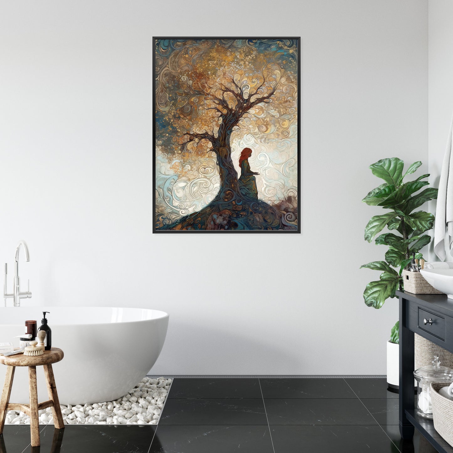 Poster Frau Und Der Baum Des Lebens