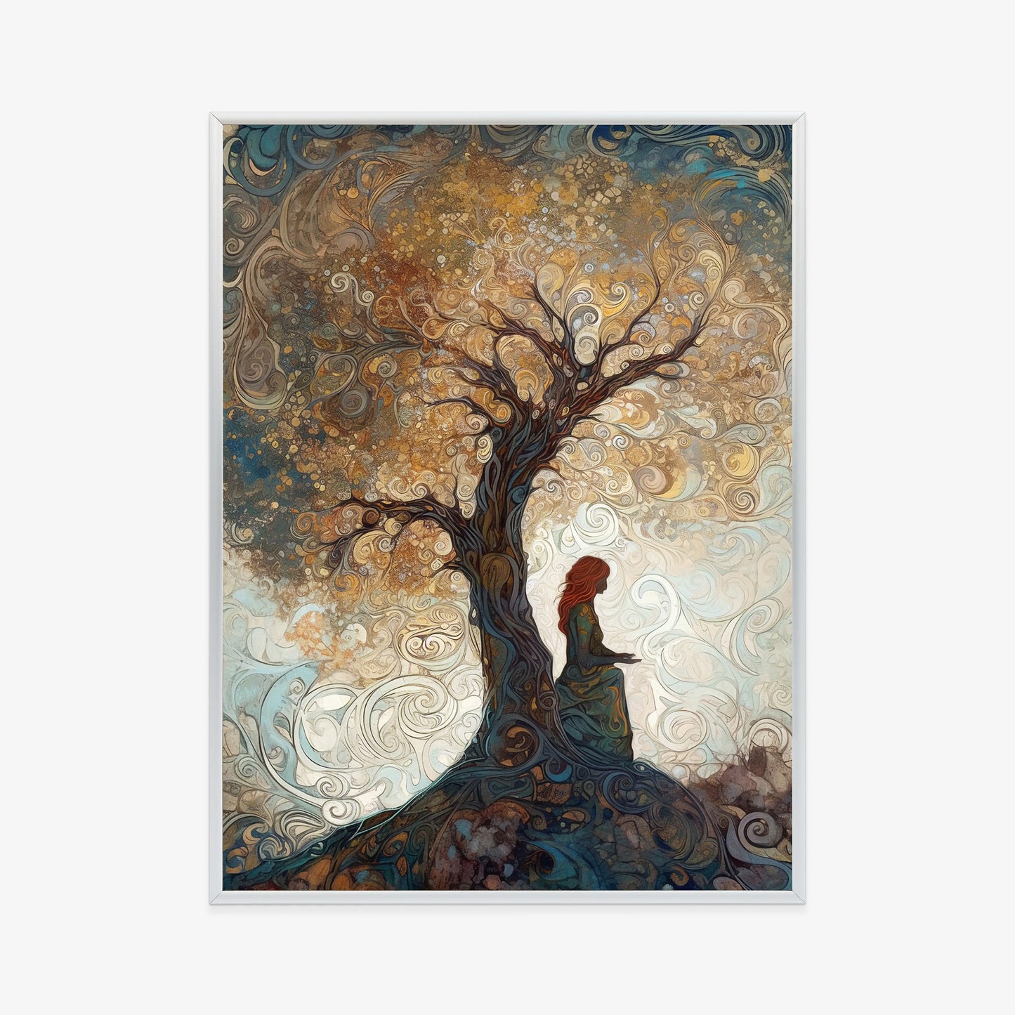 Poster Frau Und Der Baum Des Lebens