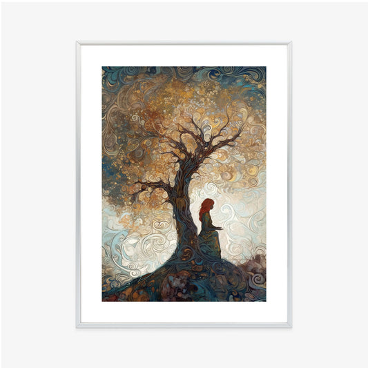 Poster Frau Und Der Baum Des Lebens