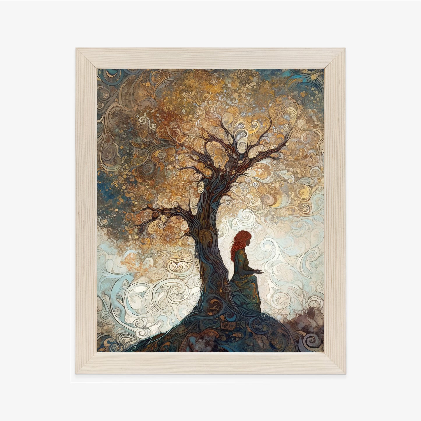 Poster Frau Und Der Baum Des Lebens