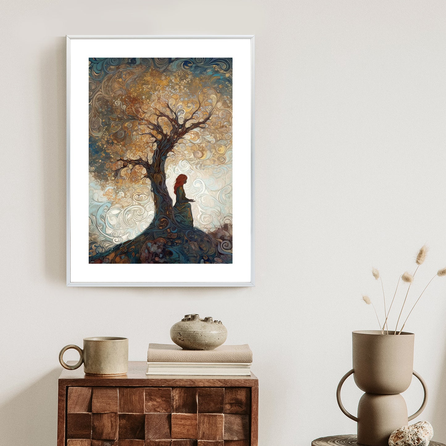 Poster Frau Und Der Baum Des Lebens
