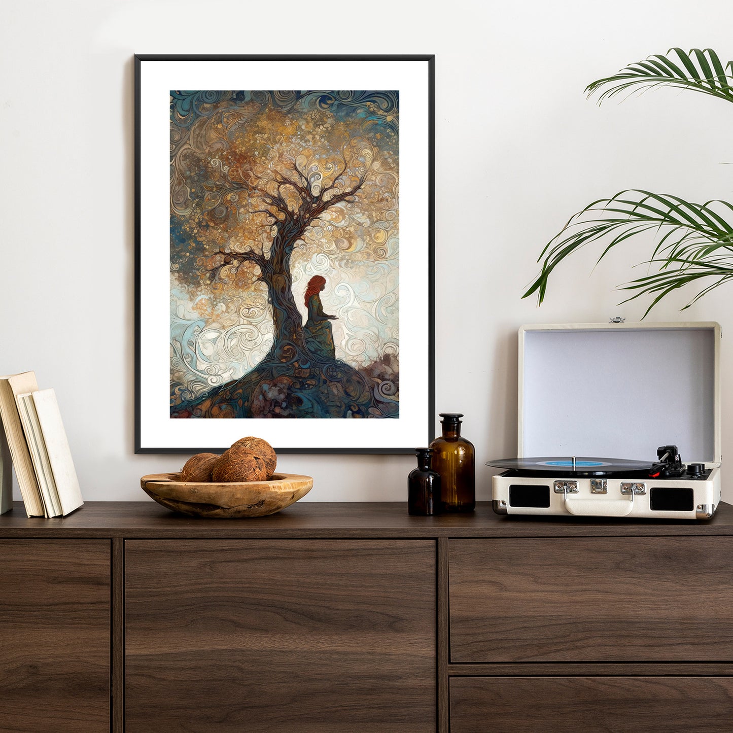 Poster Frau Und Der Baum Des Lebens