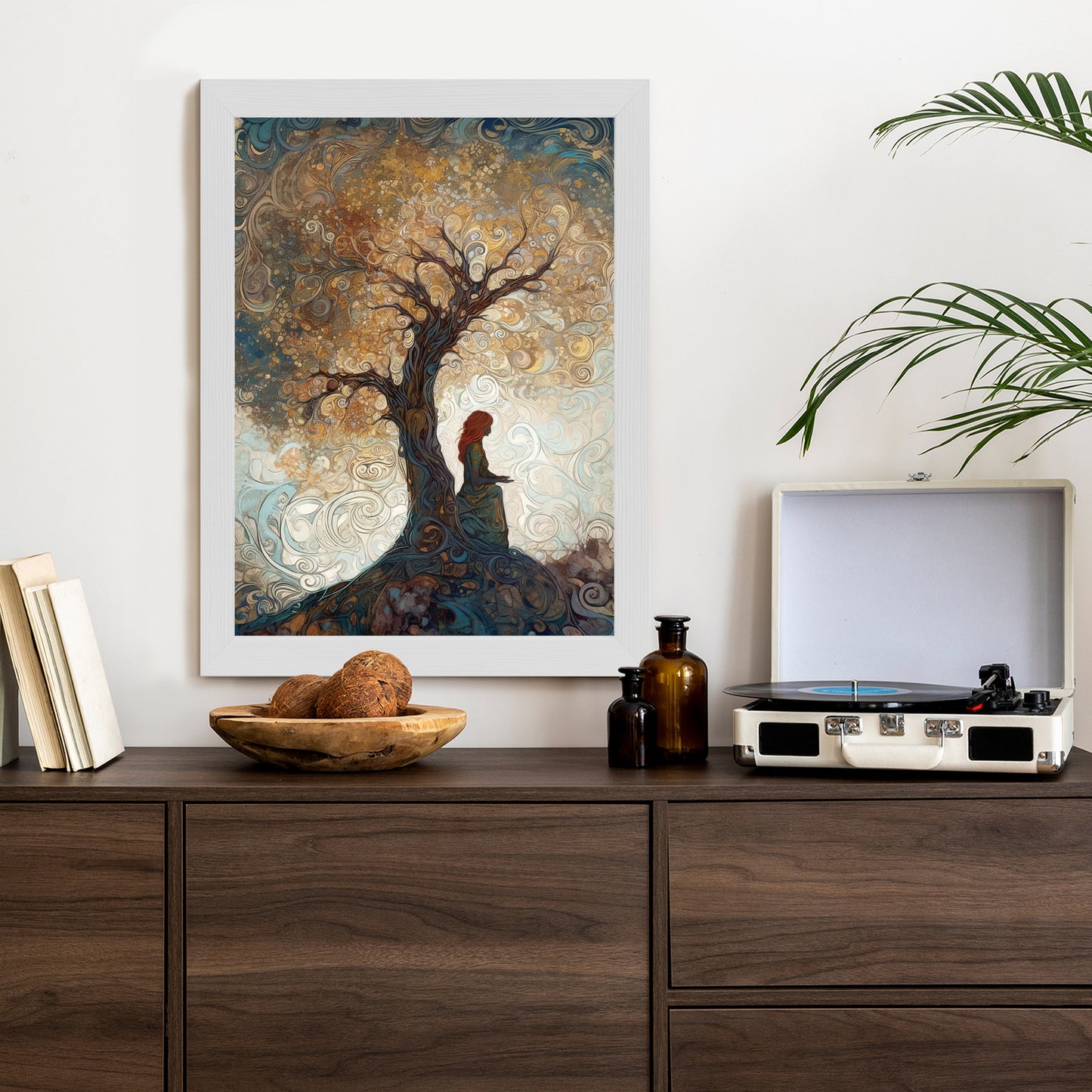 Poster Frau Und Der Baum Des Lebens