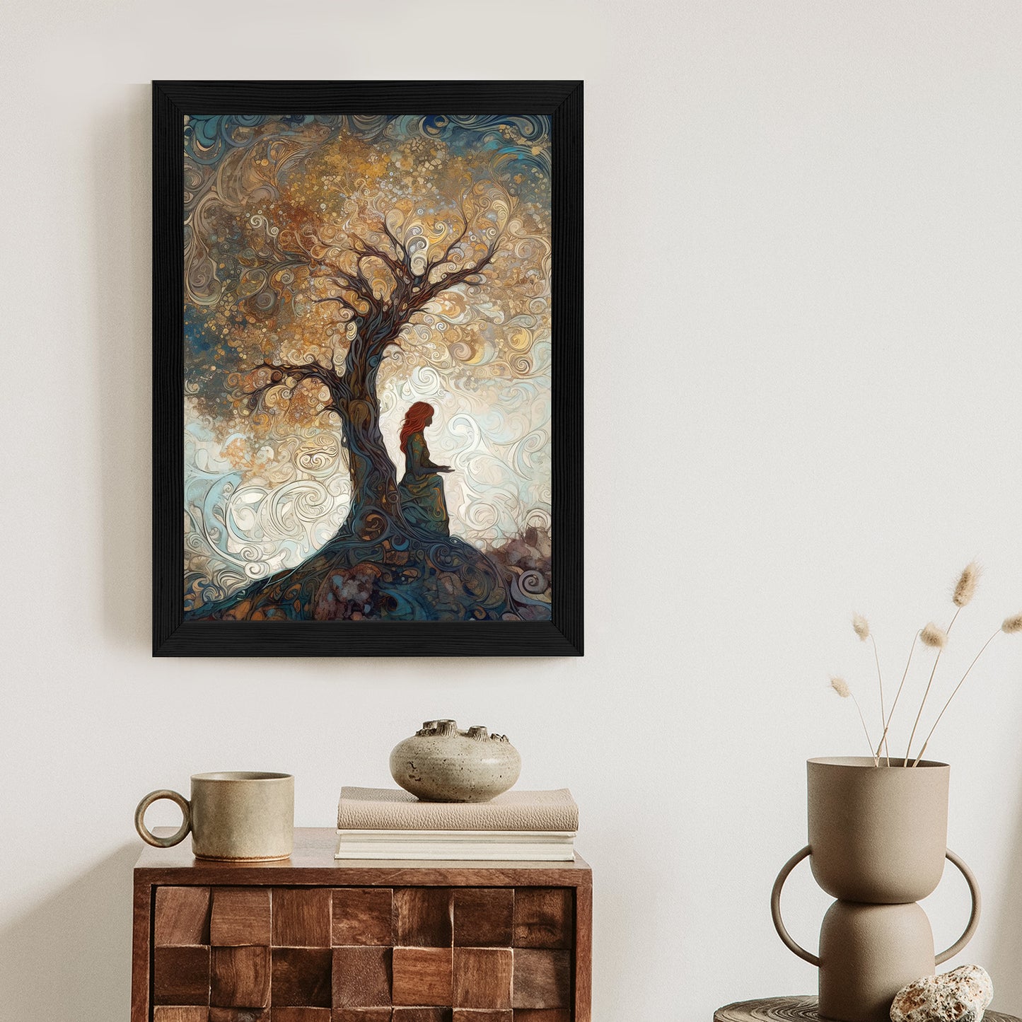 Poster Frau Und Der Baum Des Lebens