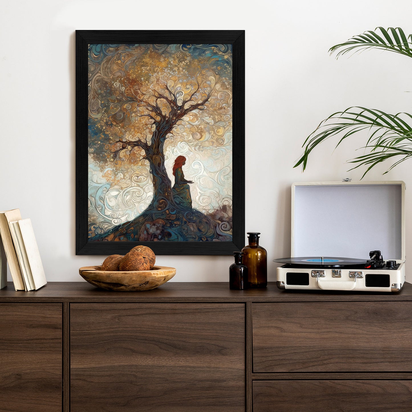 Poster Frau Und Der Baum Des Lebens