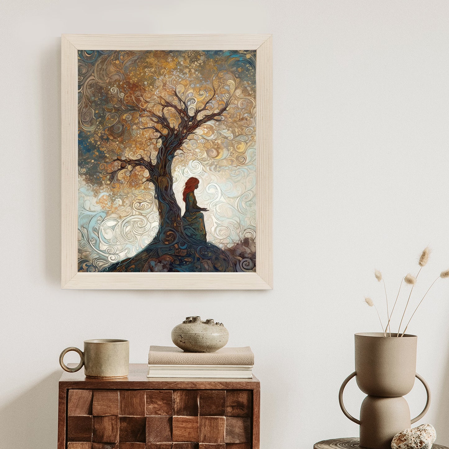 Poster Frau Und Der Baum Des Lebens