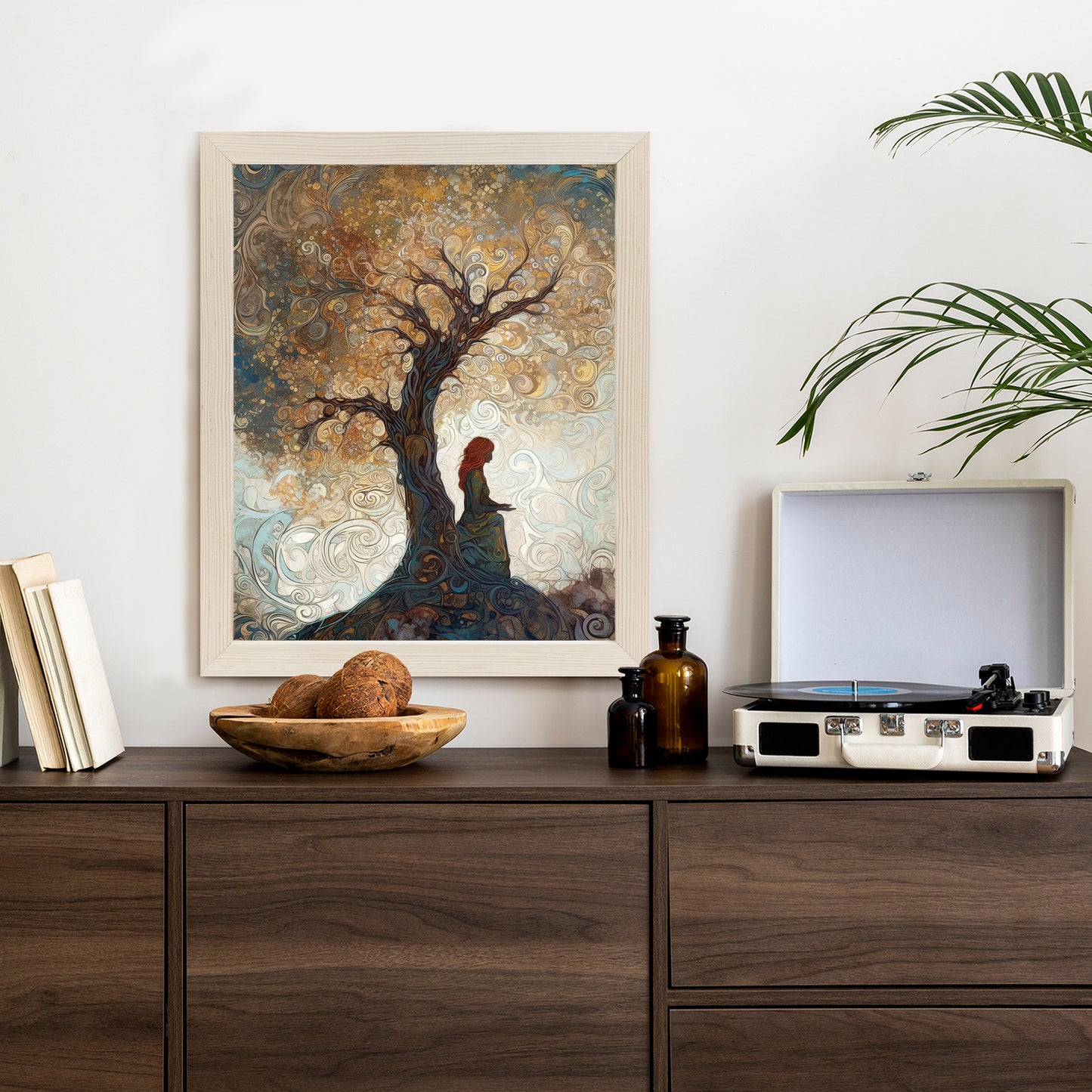 Poster Frau Und Der Baum Des Lebens