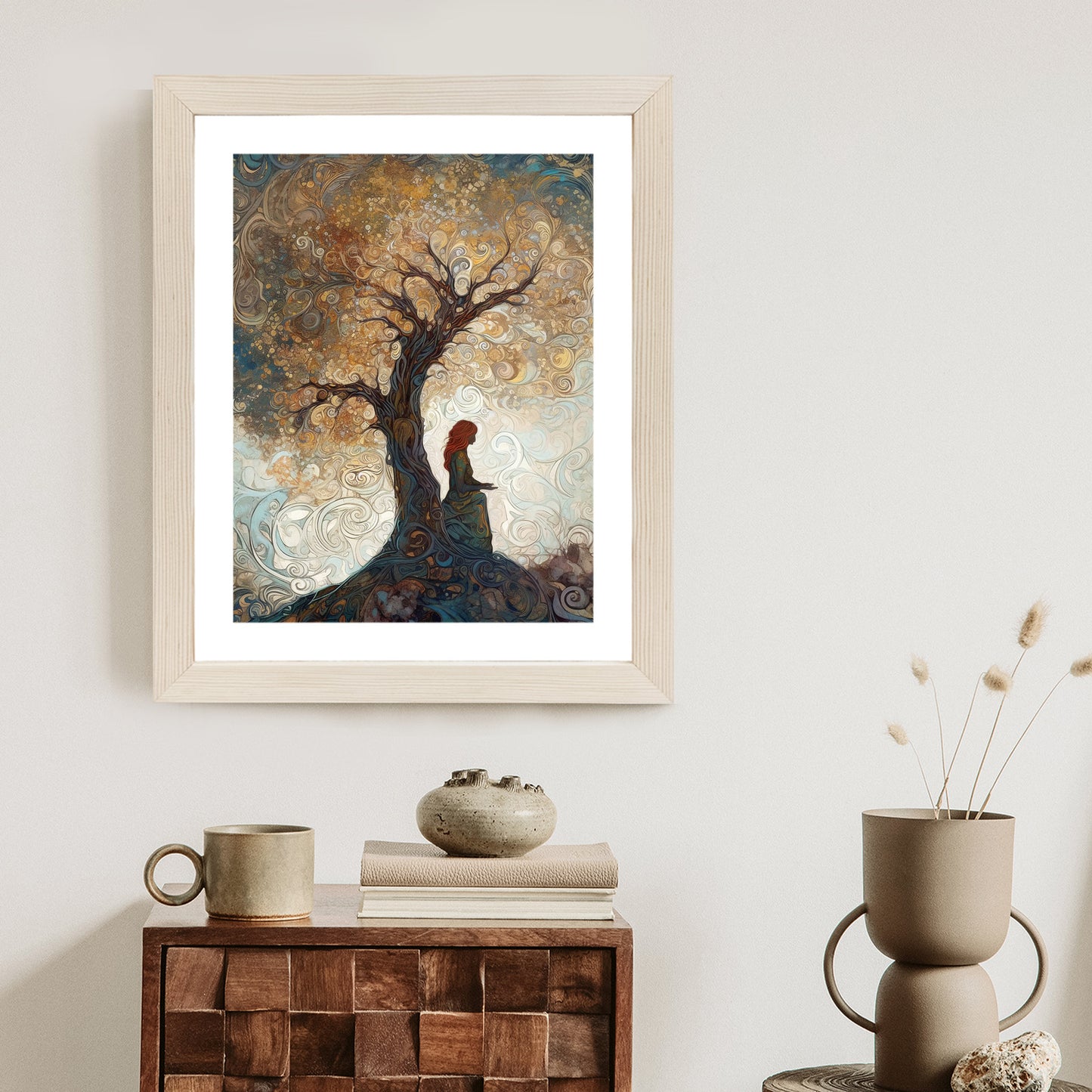 Poster Frau Und Der Baum Des Lebens