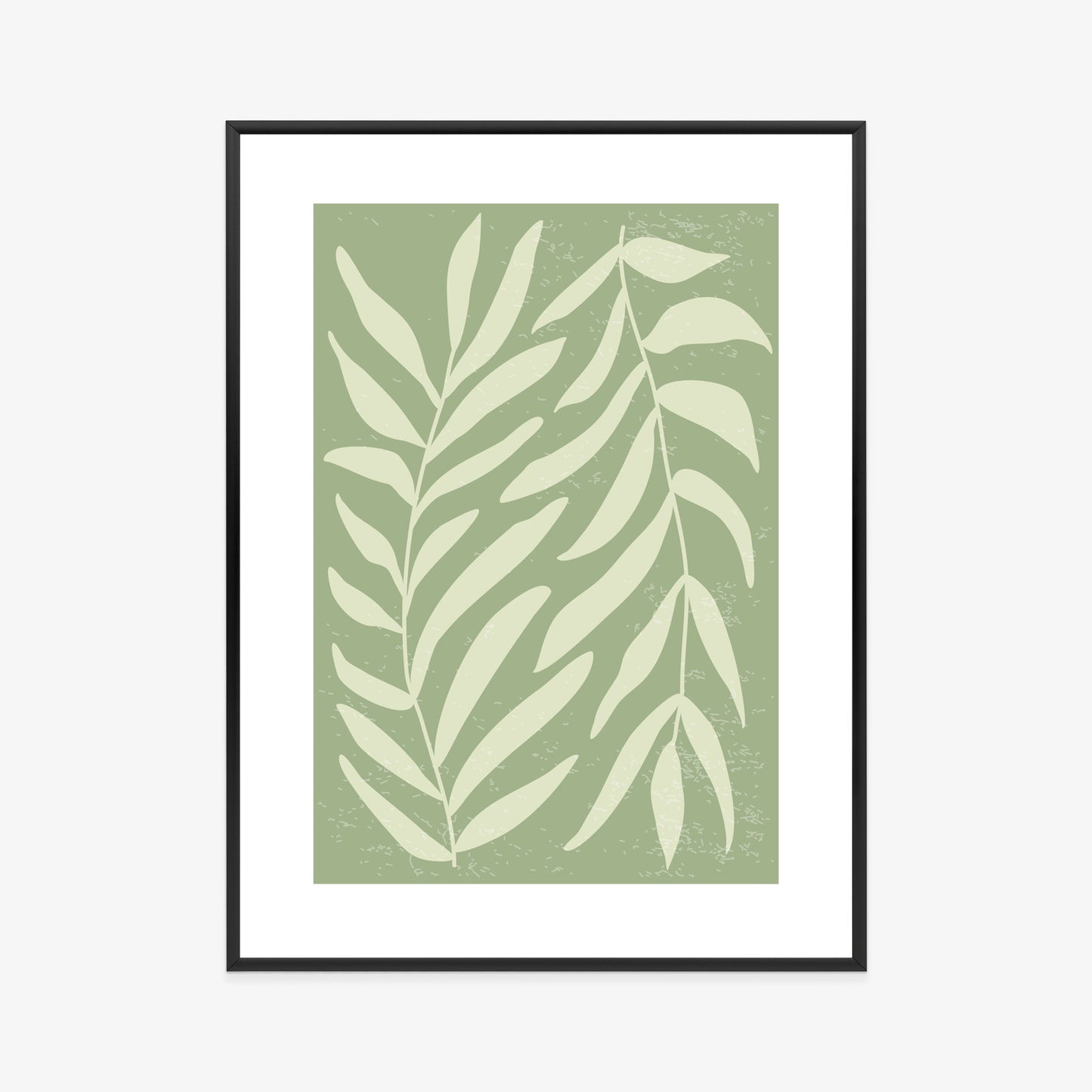 Poster Botanik Im Stil Von Matisse Rahmen Holz Mit Passepartout Farbe Natürlich