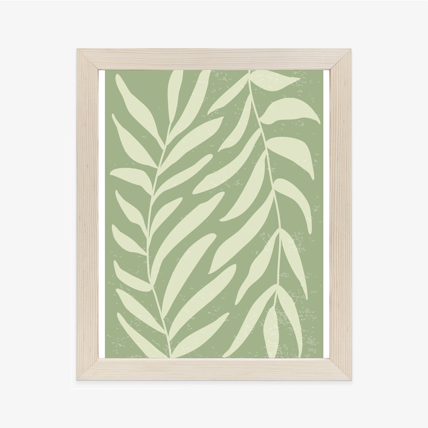 Poster Botanik Im Stil Von Matisse Rahmen Holz Mit Passepartout Farbe Natürlich