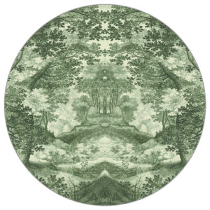 Fototapete Rund In Den Wald In Grün