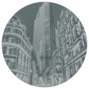 Fototapete Rund Londoner Halbtöne