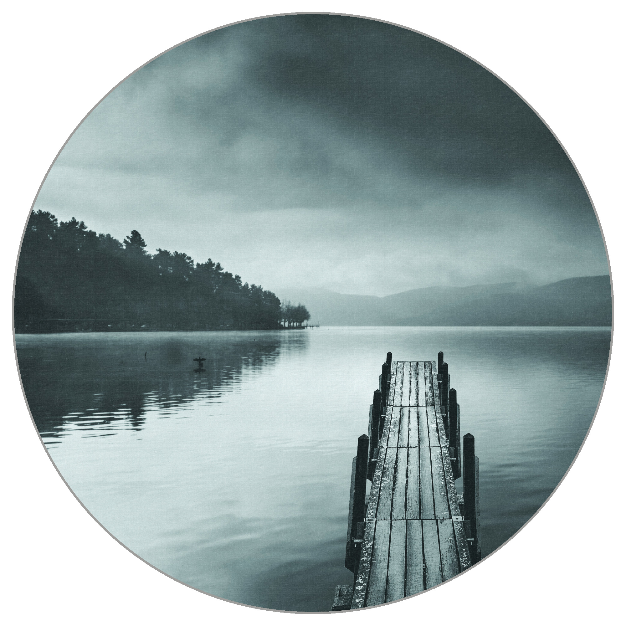 Fototapete Rund Ansicht Auf Den See Von George Digalakis